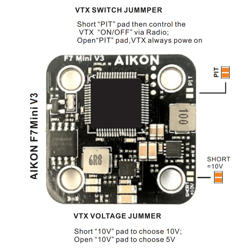 Aikon F7 Mini HD V3.1 2020 Flight Controller and AK32Pro II 4in1 50A 6S BLHeli32 ESC Stack - 20x20mm - Image 5