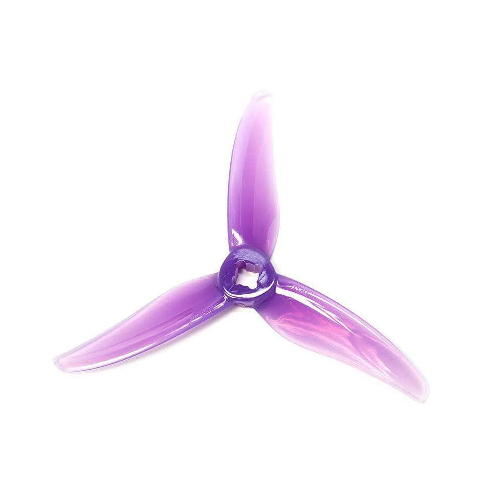 Gemfan Hurricane 3520-3 / 3.5" Tri-Blade FPV Drone Props for 5mm / 1.5mm Shaft T-Mounted w/ Adapter (4 Pack) - Choose Color - Image 3