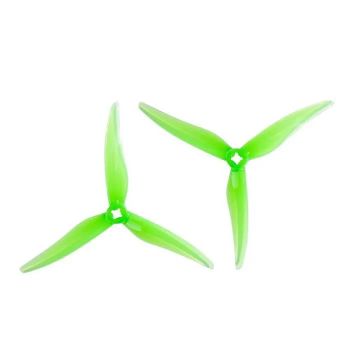 Gemfan Super Light 5125-3 / 5.1" Tri-Blade FPV Drone Props for 1.5mm Shaft T-Mounted (4 Pack) - Choose Color - Image 4